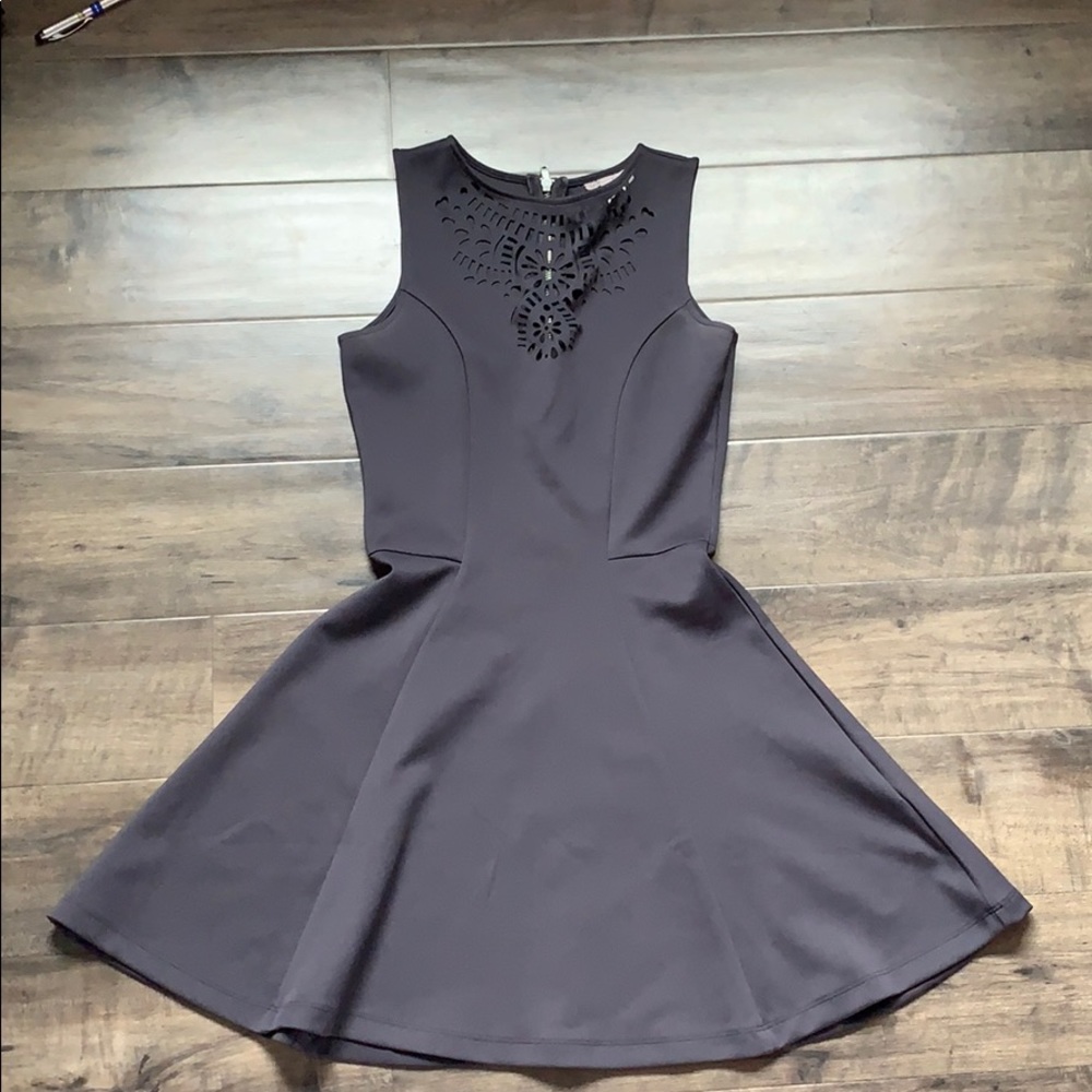 Grey cutout dress